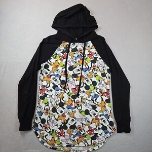 Disney Full Character Print Tshirt With‎ Black Hood And Sleeves SIZE SMALL